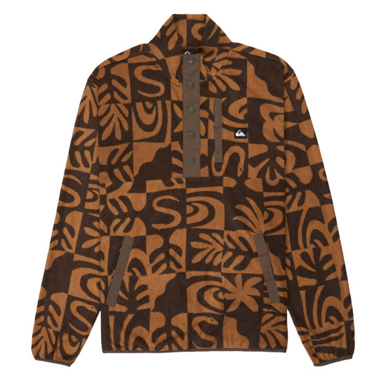 Quiksilver Ανδρική μακρυμάνικη μπλούζα No Destination Hs - Half Opening With Snaps Micro Fleece